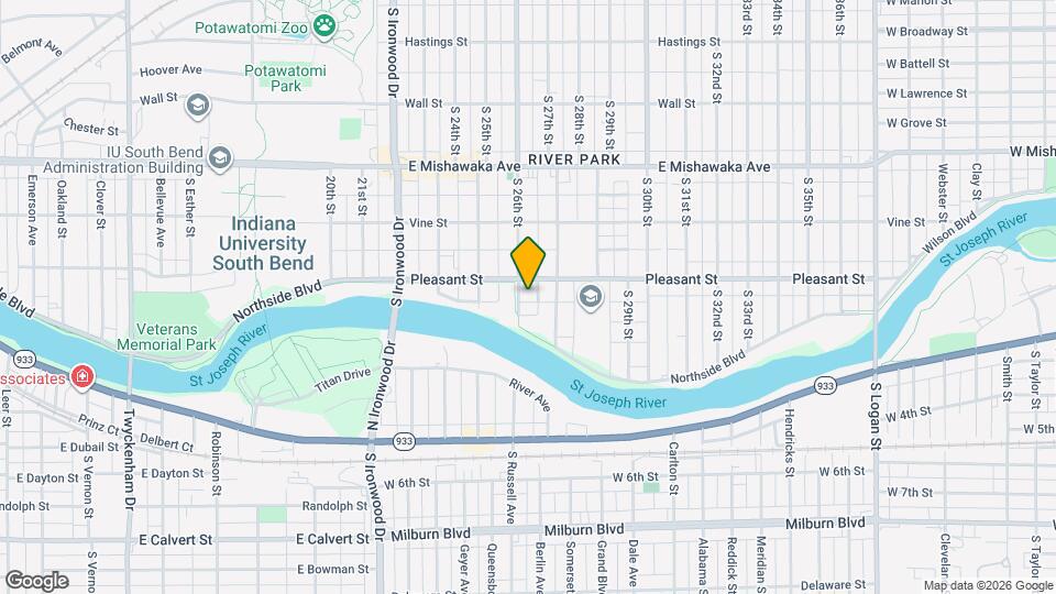 1218 S 26th St Map and Location Details