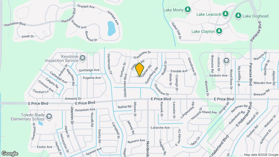 1406 Glenan Rd Map and Location Details