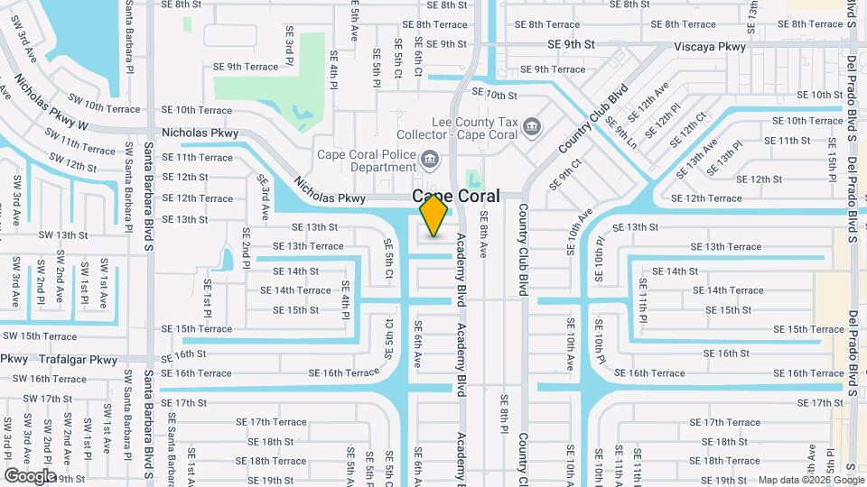 608 SE 13th Terrace Map and Location Details