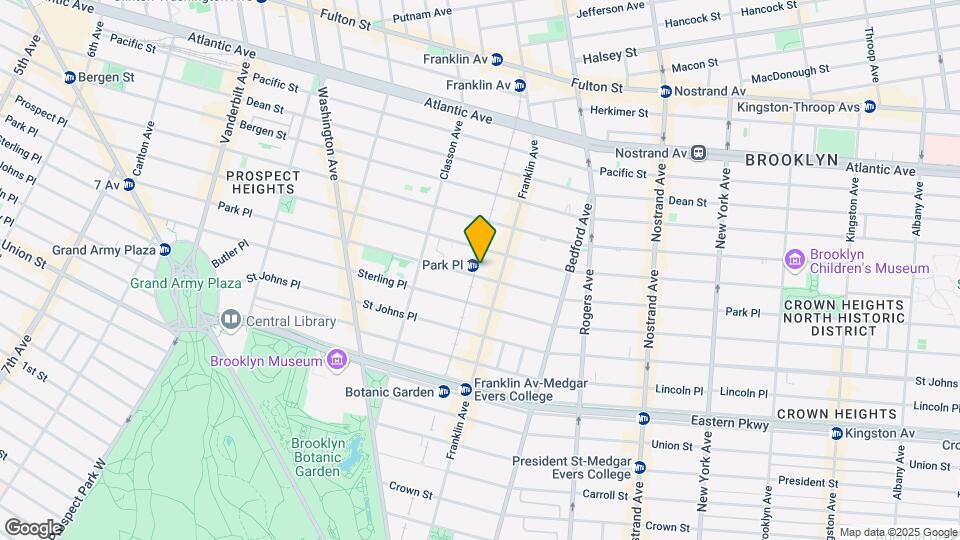 623 Park Pl Map and Location Details