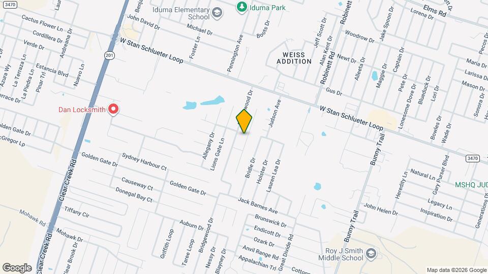 5103 Willamette Ln Map and Location Details