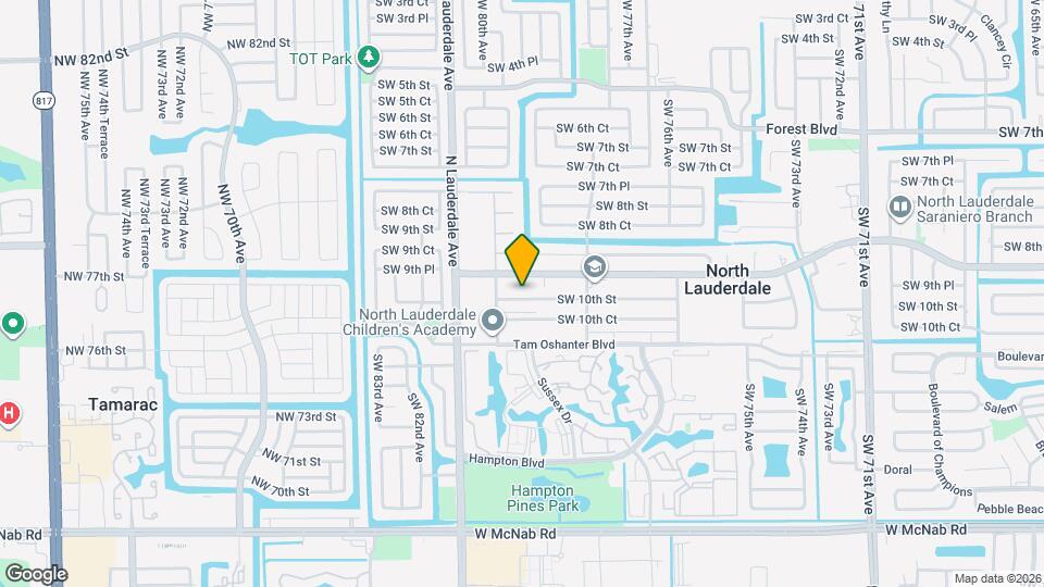 7931 SW 10th St Map and Location Details