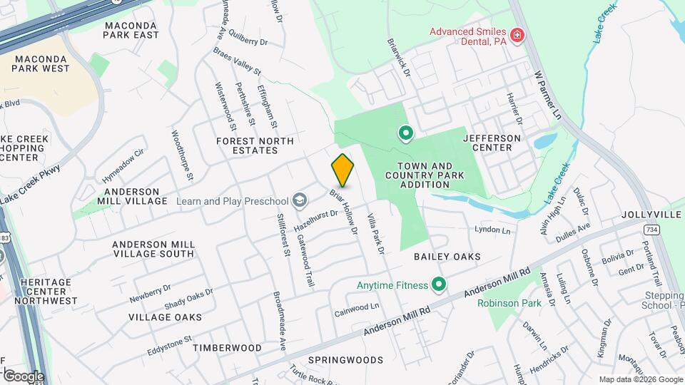 13233 Briar Hollow Dr Map and Location Details