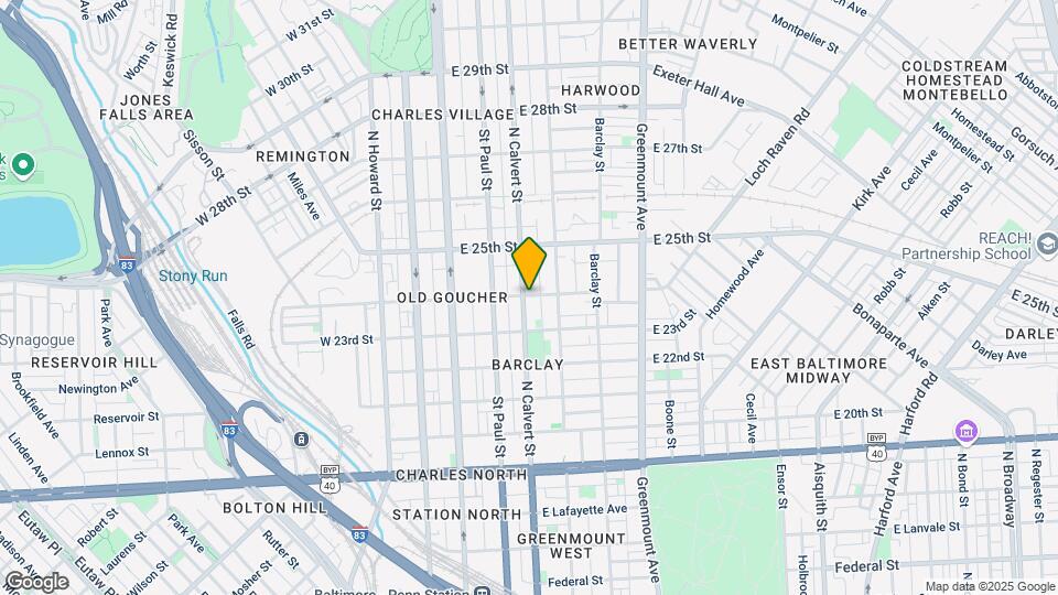 2339 N Calvert St Map and Location Details