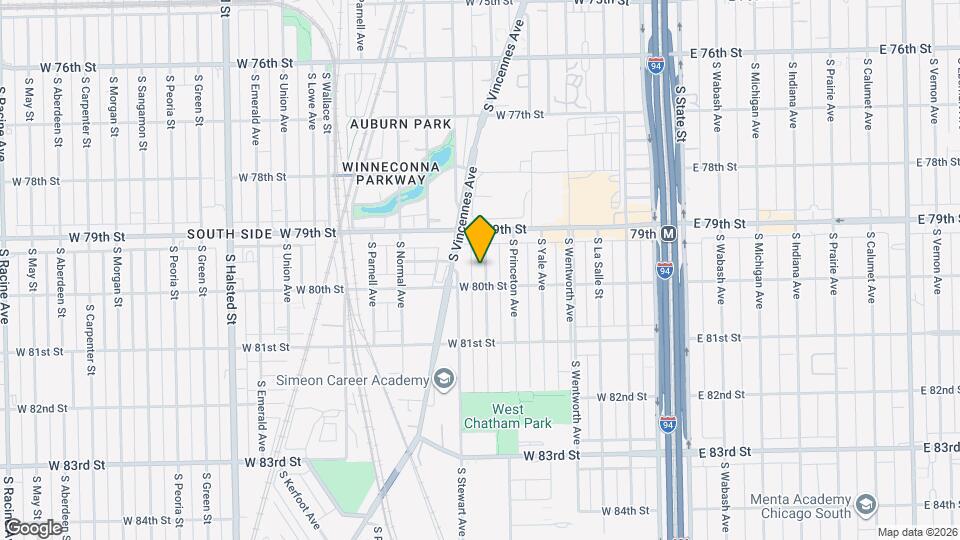 7942 S Harvard Ave Map and Location Details