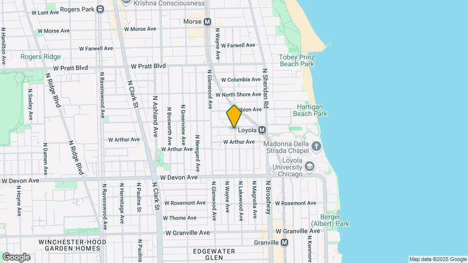 6540 N Lakewood Ave Map and Location Details