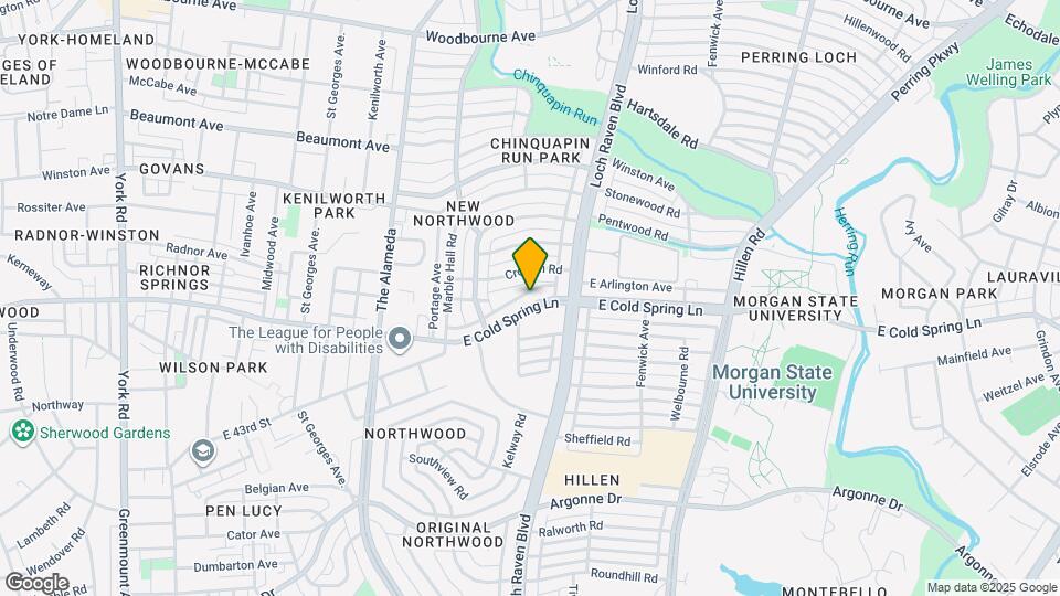 1416 E Cold Spring Ln Mapa y Detalles de la Ubicación