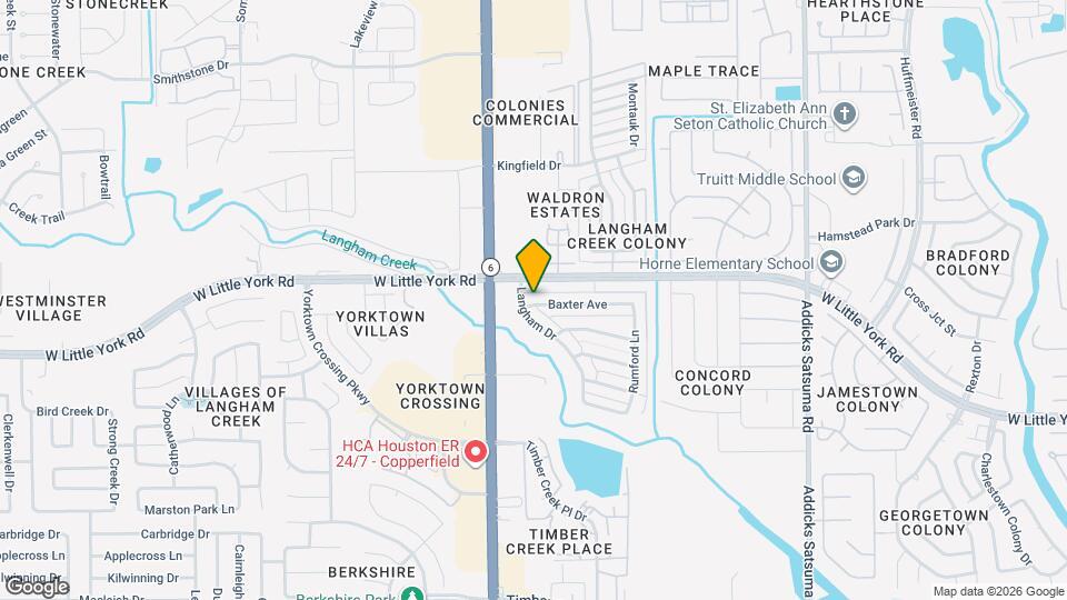 15522 Baxter Ave Map and Location Details