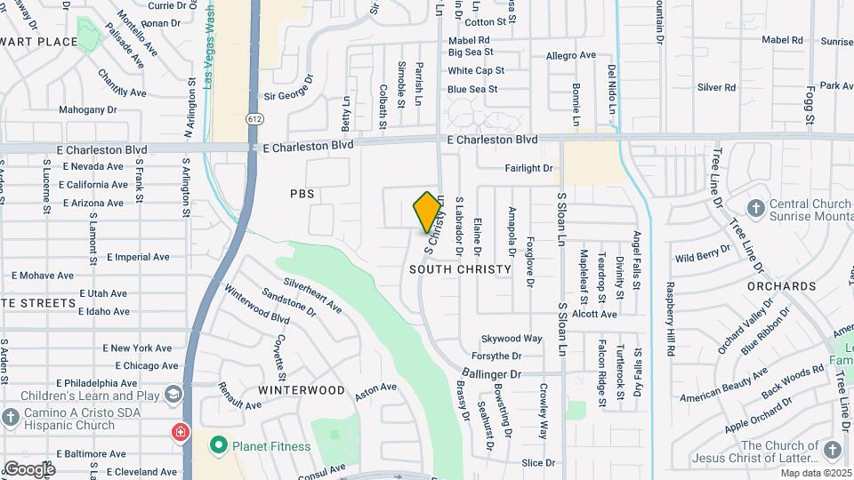1517 S Christy Ln Map and Location Details