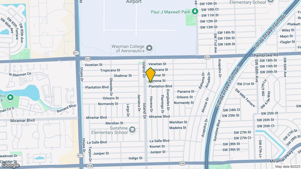 7673 Plantation Blvd Mapa y Detalles de la Ubicación