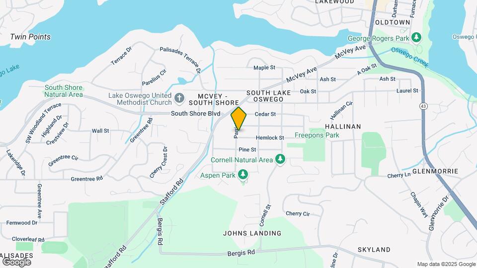 1529 Hemlock St Map and Location Details
