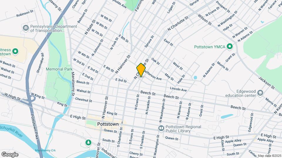 305 N Evans St Map and Location Details