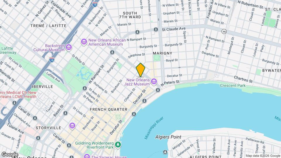 607 Barracks St, Unit 2 Map and Location Details