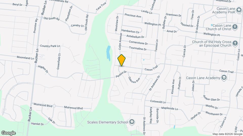 2333 Cason Trail Mapa y Detalles de la Ubicación