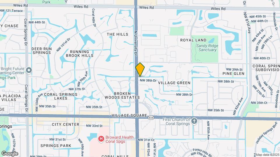 9203 NW 38th Dr Map and Location Details