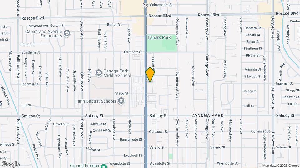 7810 Topanga Canyon Blvd, Unit 217C Map and Location Details