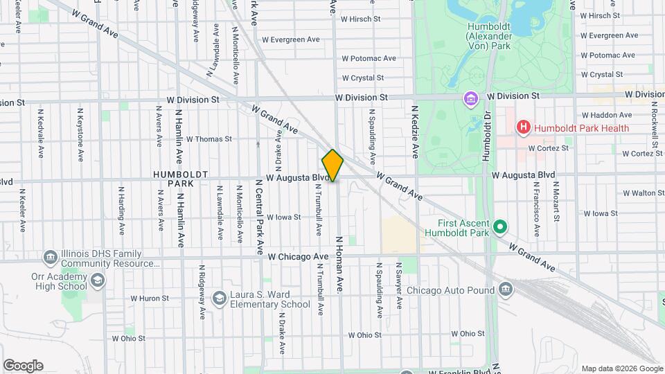 946 N Homan Ave, Unit 1 Mapa y Detalles de la Ubicación
