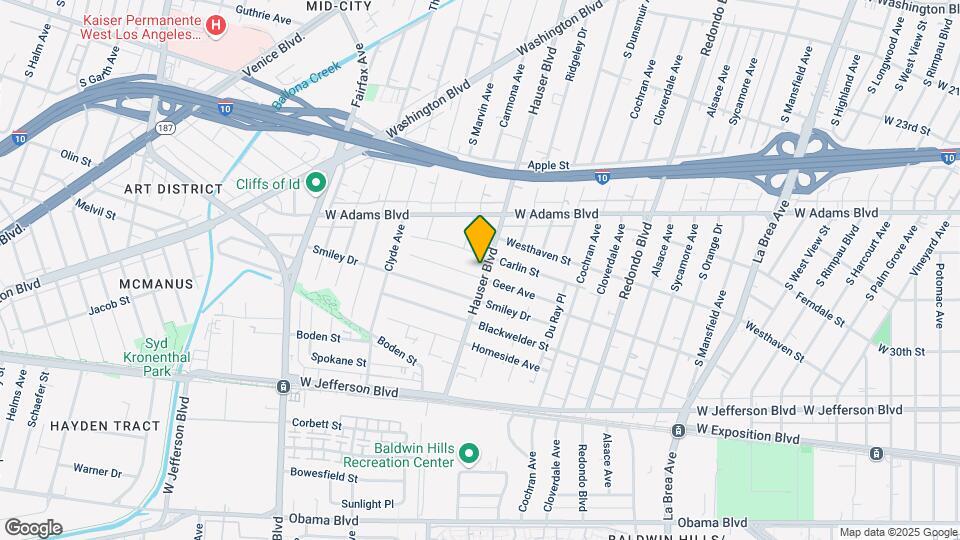 5507 Geer Ave Map and Location Details