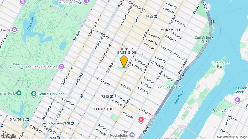 240 E 76th St Map and Location Details
