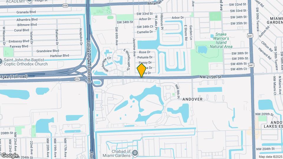 21419 NW 13th Ct Map and Location Details