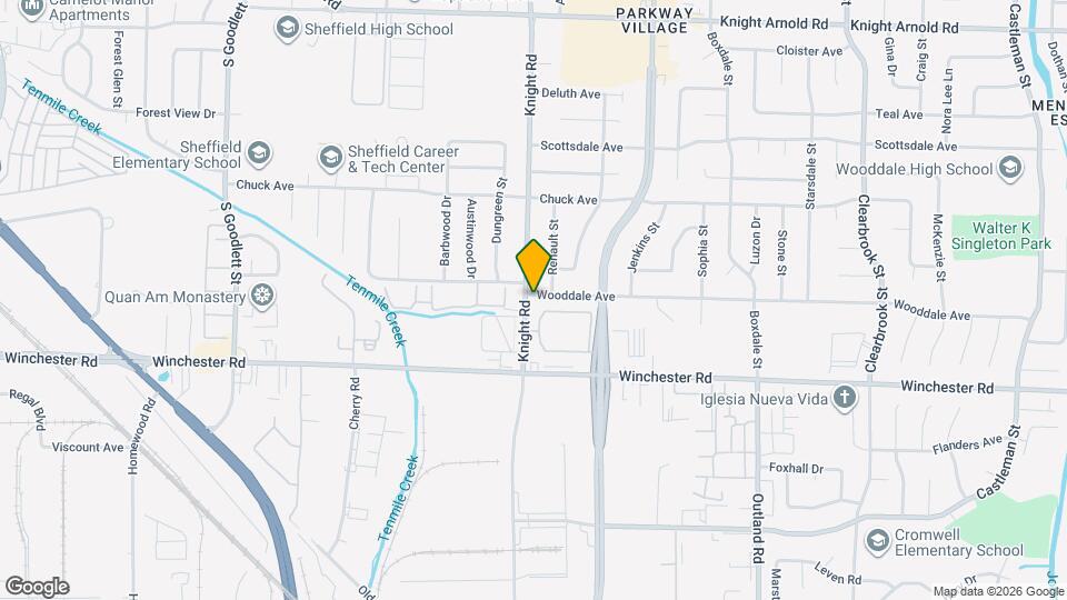 4593 Wooddale Ave Map and Location Details