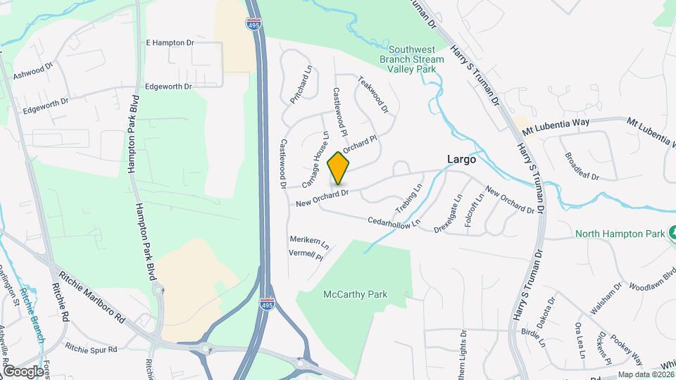 9700 New Orchard Dr Map and Location Details