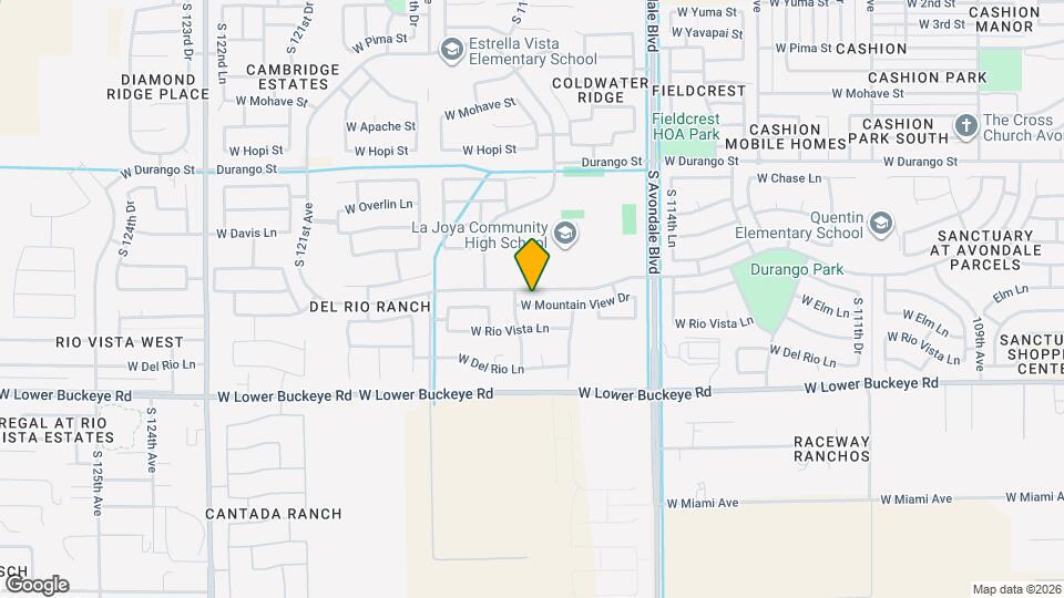 11642 W Mountain View Dr Map and Location Details
