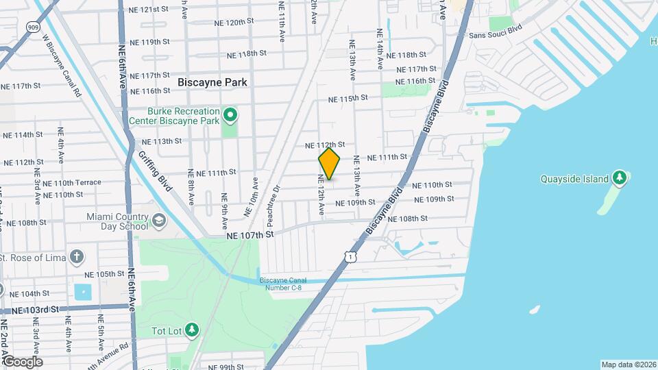 1215 NE 110th St Mapa y Detalles de la Ubicación