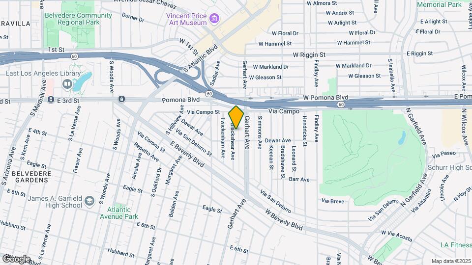 280 Blackshear Ave Map and Location Details