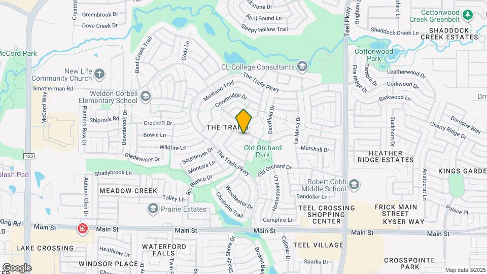 2107 Spindletop Trail Map and Location Details