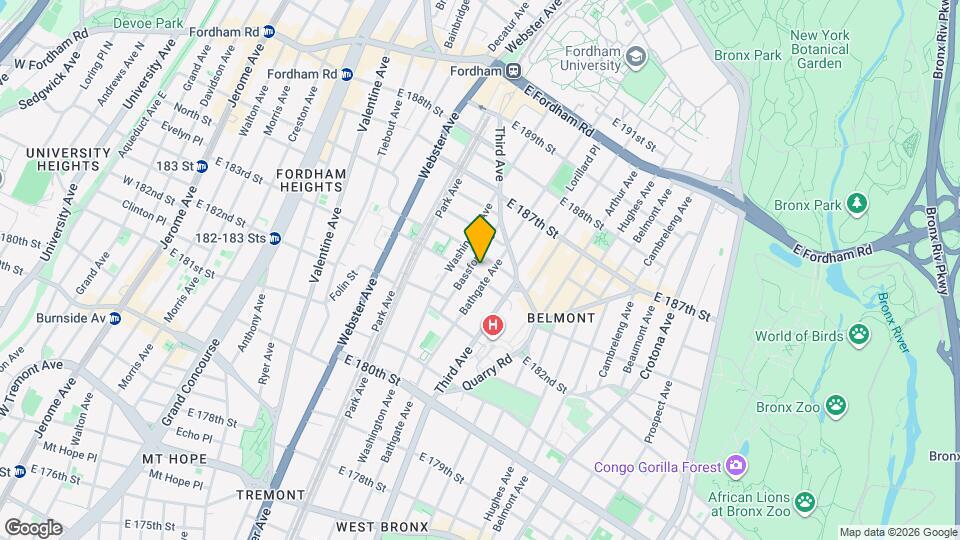 509 E 183rd St Map and Location Details