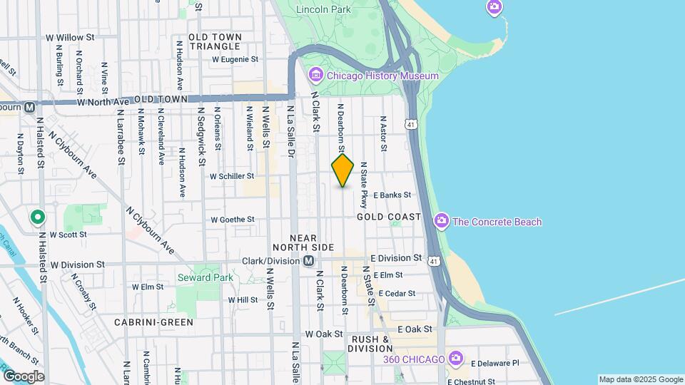1342 N Dearborn St Map and Location Details