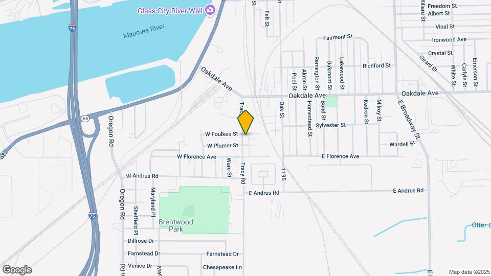 1705 Tracy St Map and Location Details