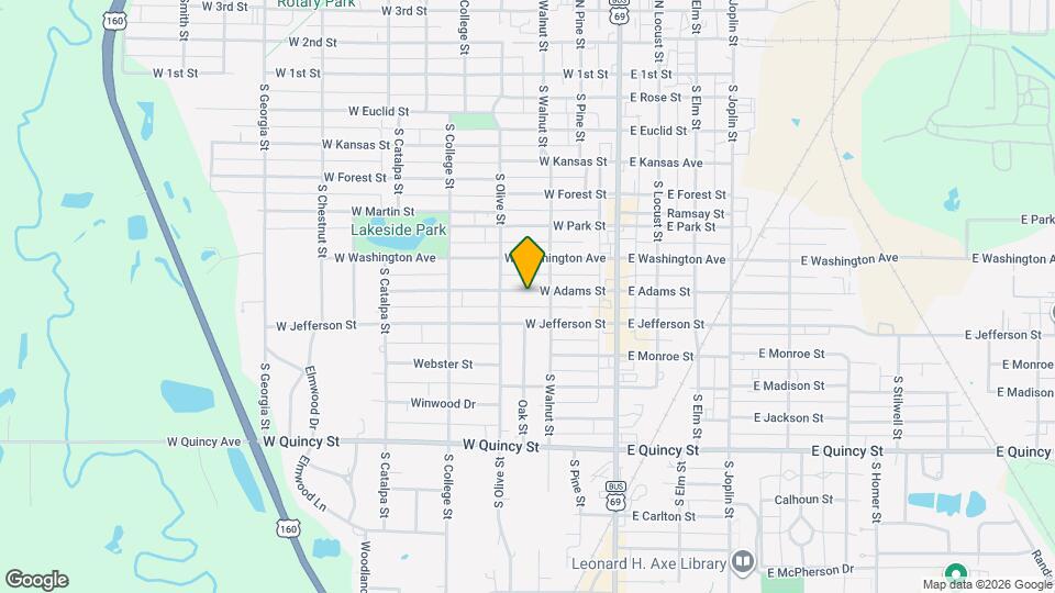 211 W Adams St Map and Location Details