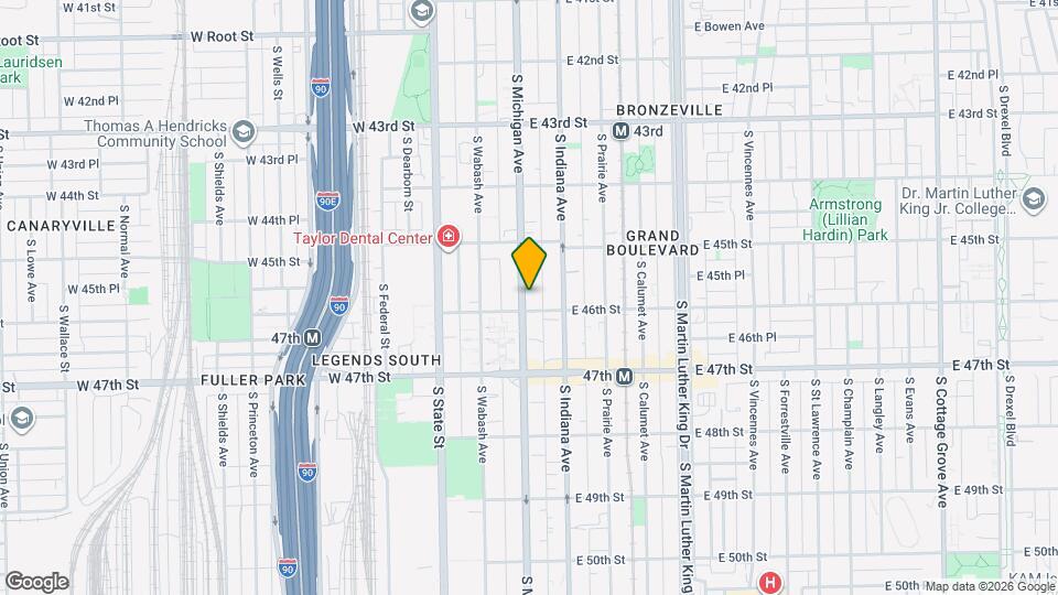 4553 S Michigan Ave Map and Location Details