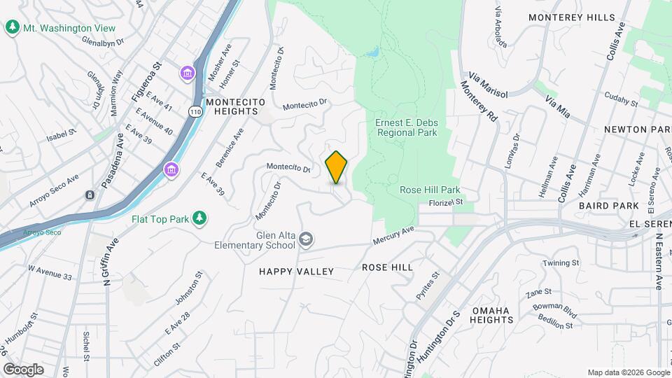 1231 Montecito Dr Mapa y Detalles de la Ubicación