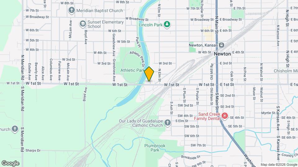 600 W 1st St Map and Location Details