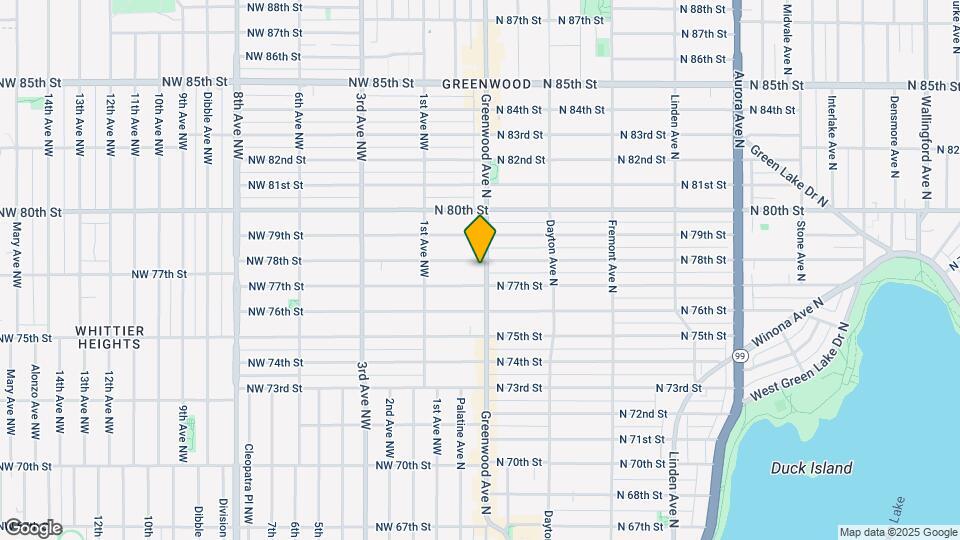 7711 Greenwood Ave N Map and Location Details