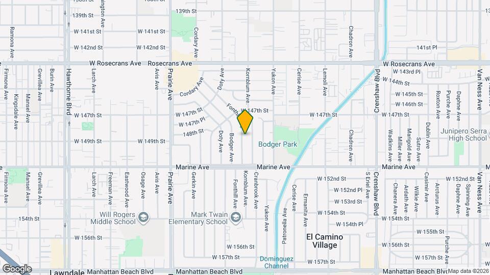 14822 Fonthill Ave Map and Location Details