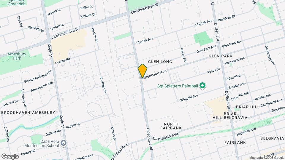 1237 Glencairn Ave Map and Location Details