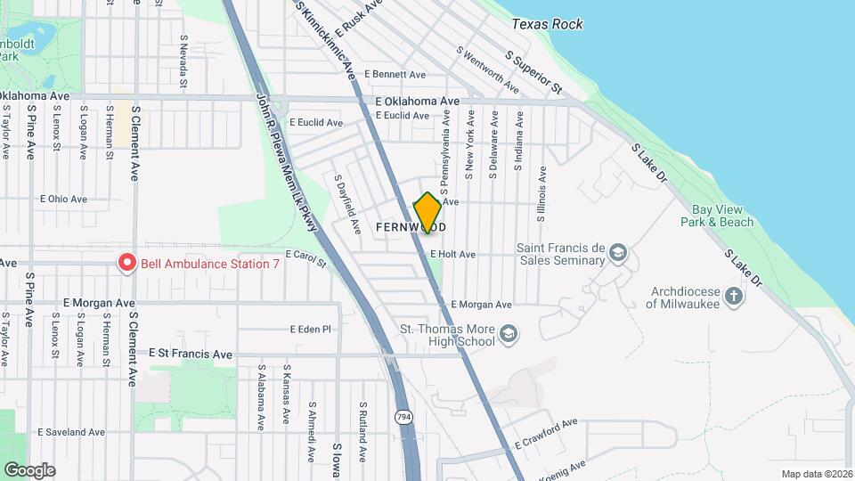 3386 S Kinnickinnic Ave, Unit 3386 S Kinnickinnic Ave Mapa y Detalles de la Ubicación