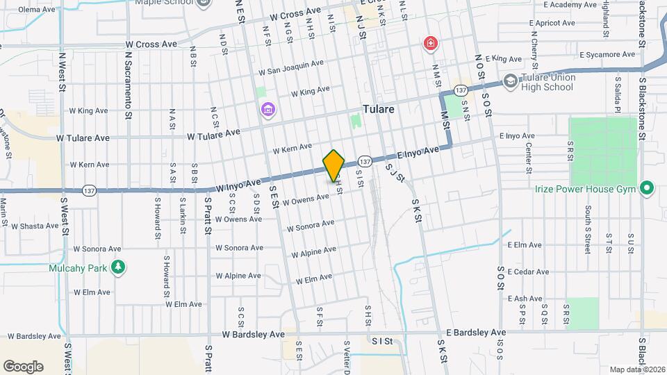 347 S H St Map and Location Details