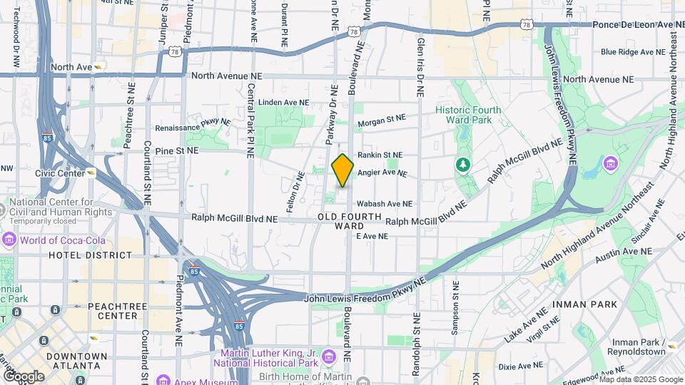 404 N Boulevard Mapa y Detalles de la Ubicación
