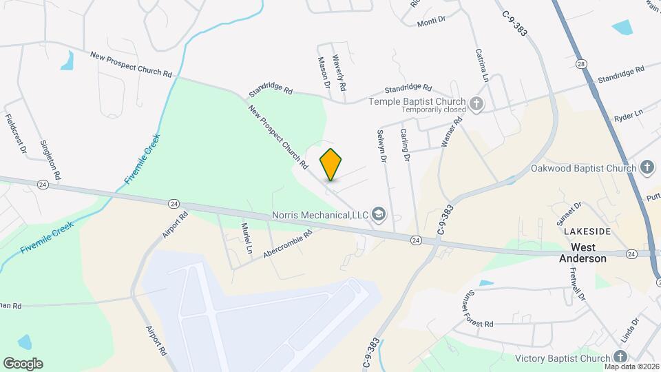 120 New Prospect Church Rd Map and Location Details