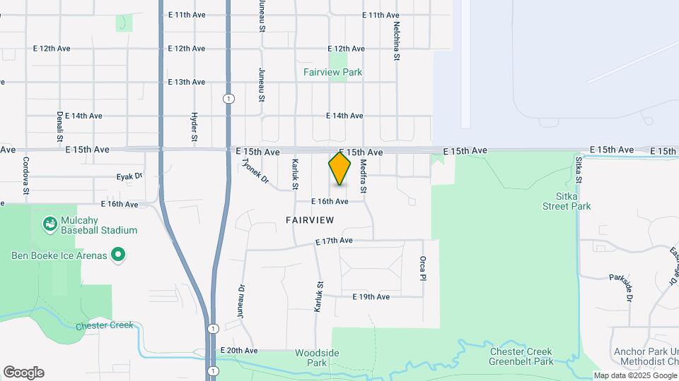 1219 E 16th Ave Map and Location Details