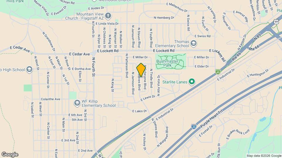 2926 N Steves Blvd Map and Location Details