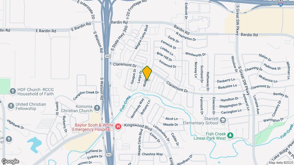 4338 Walsh Ln Map and Location Details