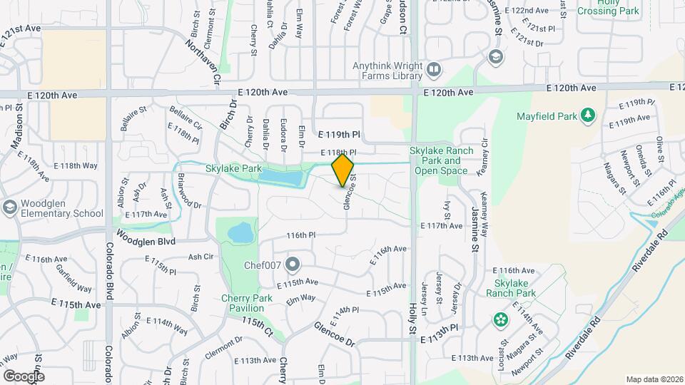 11755 Glencoe St Mapa y Detalles de la Ubicación