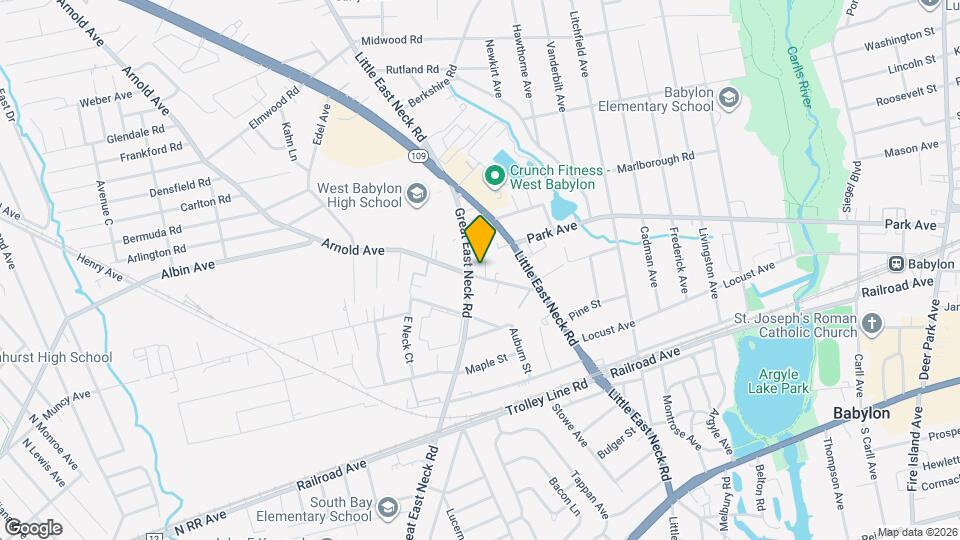 389 Great East Neck Rd Map and Location Details