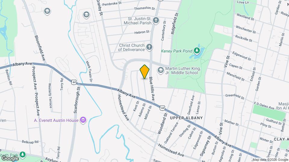 150 Adams St Map and Location Details